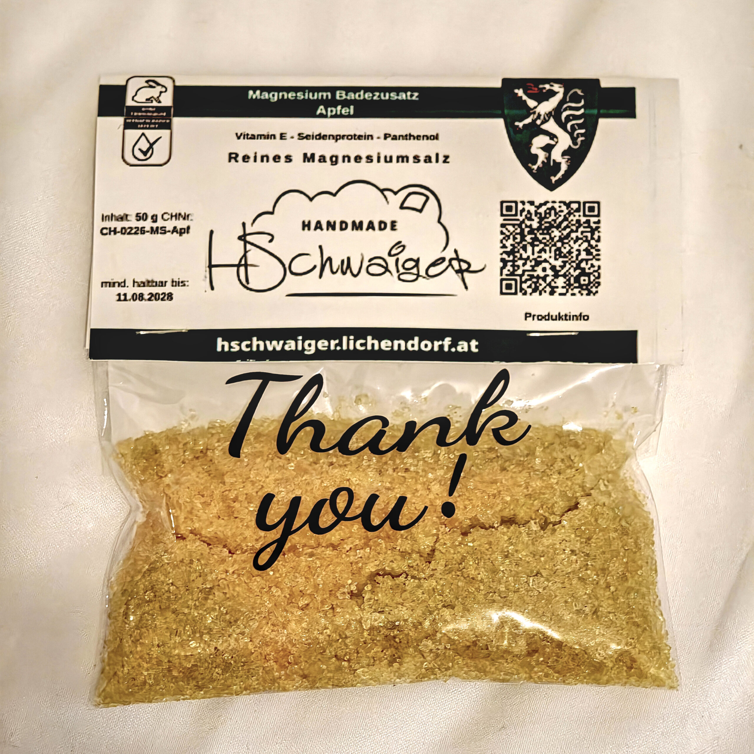 Magnesium Badesalz Apfel – Bild 5